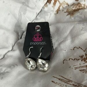 Paparazzi Silver Teardrop Earrings